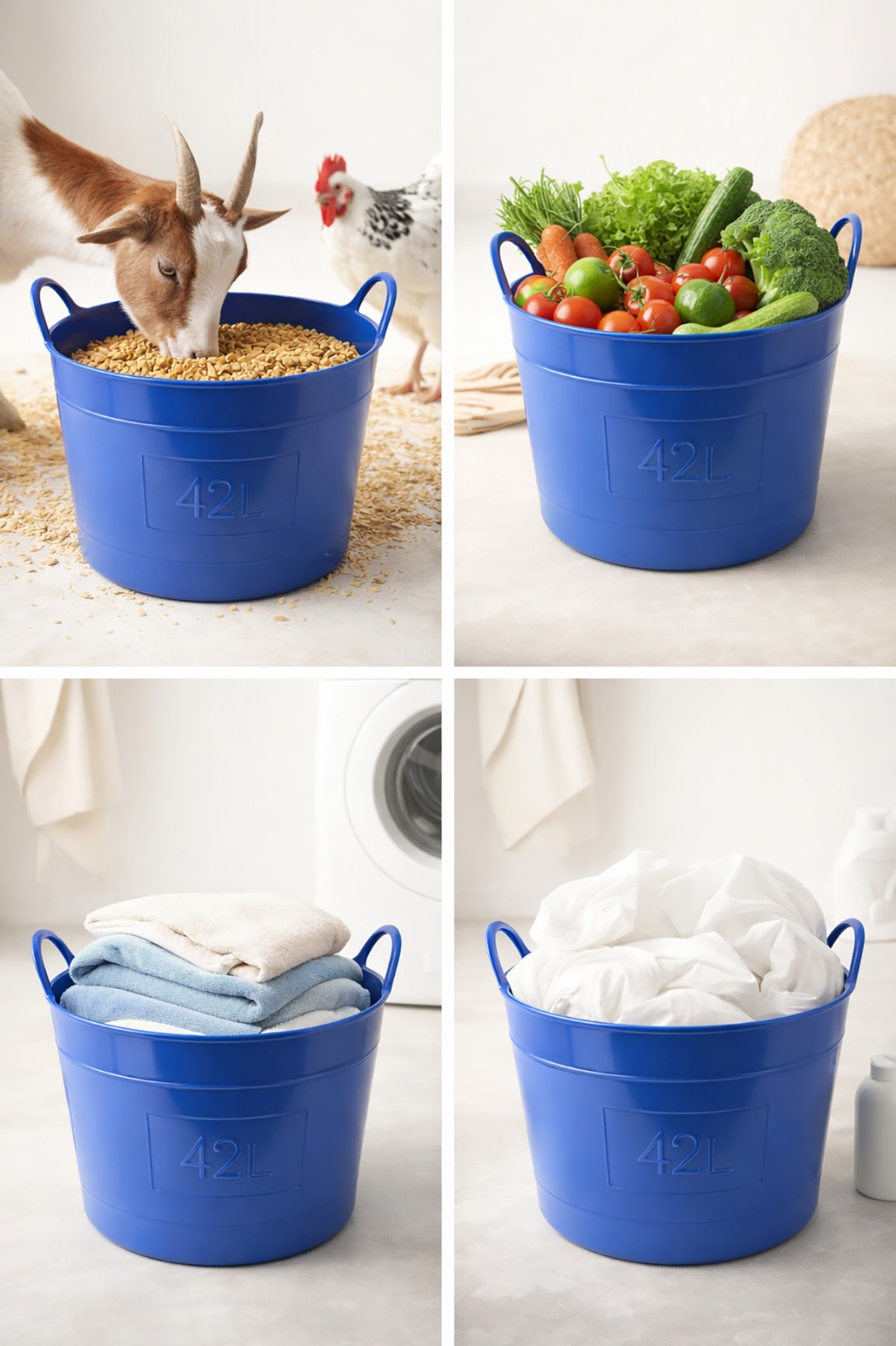 Hayvan Yem Sepeti ile kuzu besleme